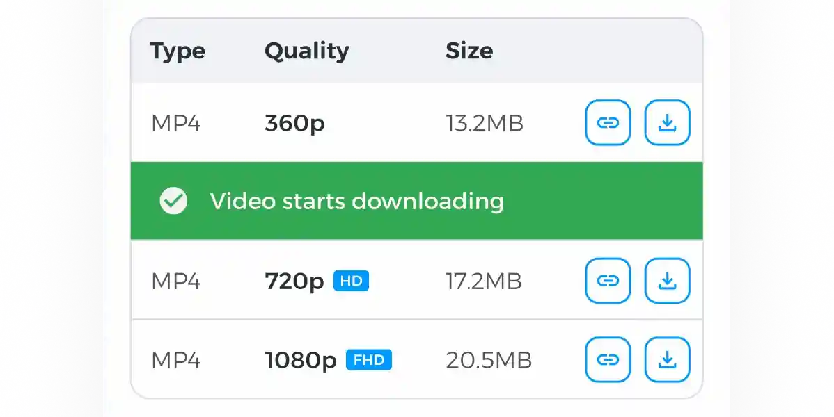 One-click video download